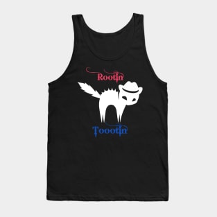 Rootin tootin angry cat cowboy Tank Top